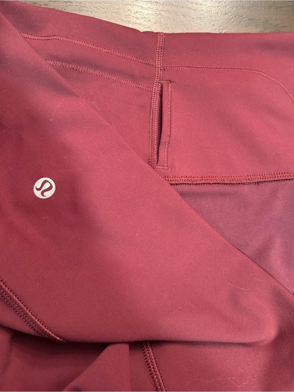 Lululemon Athletica Wunder Train Burgundy High-Rise Shorts - Picture 5 of 10